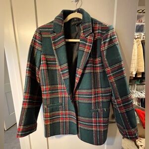 Plaid Holiday Blazer